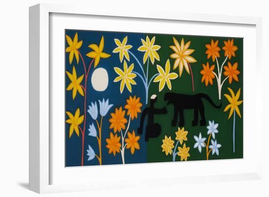 Encounter with a Panther-Cristina Rodriguez-Framed Premium Giclee Print