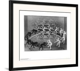 Encounter-M. C. Escher-Framed Art Print