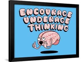 Encourage Underage Thinking-Steven Wilson-Framed Giclee Print