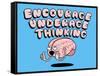 Encourage Underage Thinking-Steven Wilson-Framed Stretched Canvas