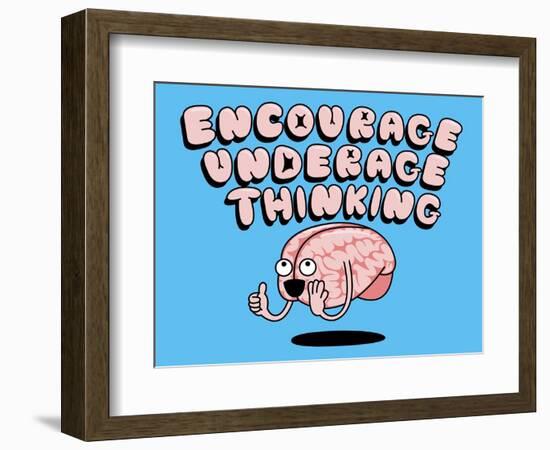 Encourage Underage Thinking-Steven Wilson-Framed Giclee Print