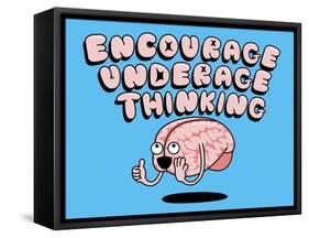 Encourage Underage Thinking-Steven Wilson-Framed Stretched Canvas