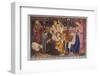 Encouraged by the Angels the Shepherds Come to Jesus' Cradle to Worship the Child-M. Dibden-Framed Photographic Print