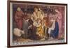 Encouraged by the Angels the Shepherds Come to Jesus' Cradle to Worship the Child-M. Dibden-Framed Photographic Print