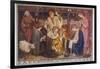 Encouraged by the Angels the Shepherds Come to Jesus' Cradle to Worship the Child-M. Dibden-Framed Photographic Print