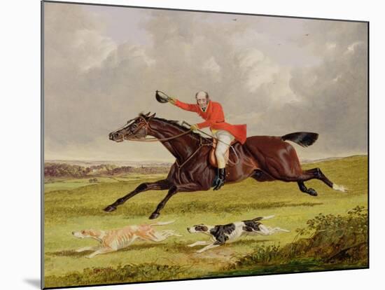 Encouraging Hounds, 1839 (Oil on Panel)-John Frederick Herring I-Mounted Giclee Print