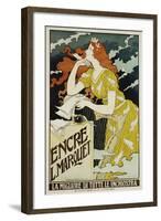 Encre L. Marquet Writing Products Poster-Eugene Grasset-Framed Giclee Print