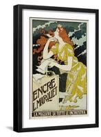 Encre L. Marquet Writing Products Poster-Eugene Grasset-Framed Giclee Print