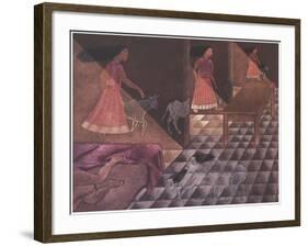 Encuentro, 1996-Juan Alcazar-Framed Giclee Print