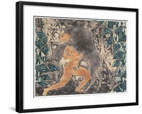 Encuentro II, 1996-Juan Alcazar-Framed Giclee Print