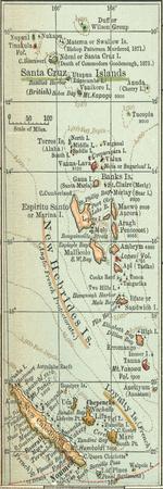 Plate 52. Inset Map of New Hebrides Islands