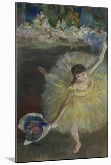 End of an Arabesque, 1877-Edgar Degas-Mounted Giclee Print