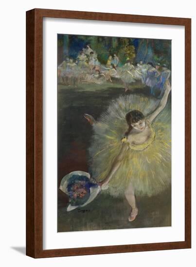 End of an Arabesque, 1877-Edgar Degas-Framed Giclee Print