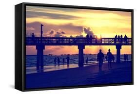 End of Beach Day-Philippe Hugonnard-Framed Stretched Canvas