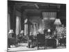 End of Great Hall at Cliveden, Estate Owned by Lord William Waldorf Astor and Wife Lady Nancy Astor-Hans Wild-Mounted Photographic Print
