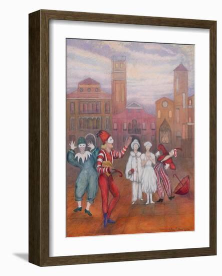 End of Lockdown, 2021 (W/C)-Silvia Pastore-Framed Giclee Print