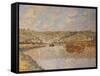 End of the Afternoon, Vetheuil-Claude Monet-Framed Stretched Canvas