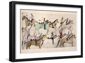 End of the Battle-Amos Bad Heart Buffalo-Framed Premium Giclee Print