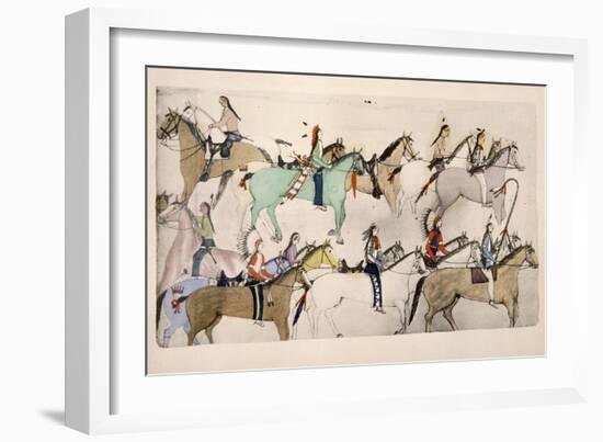 End of the Battle-Amos Bad Heart Buffalo-Framed Giclee Print