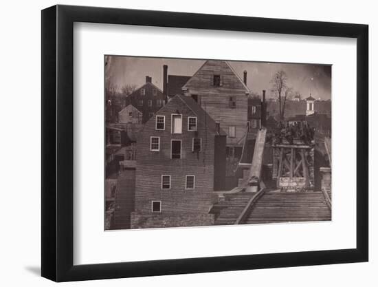 End of the Bridge after Burnside's Attack, Fredericksburg, Virginia, 1863-Andrew Joseph Russell-Framed Photographic Print