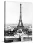 End of the Building of the Eiffel Tower in Paris March 31, 1889 for World Fair in Paris 1889-null-Stretched Canvas