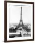 End of the Building of the Eiffel Tower in Paris March 31, 1889 for World Fair in Paris 1889-null-Framed Photo