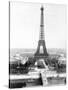 End of the Building of the Eiffel Tower in Paris March 31, 1889 for World Fair in Paris 1889-null-Stretched Canvas