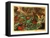 End of the Irish Invasion or the Destruction of the French Armada-null-Framed Stretched Canvas