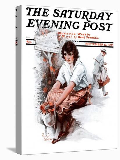 "End of the Season," Saturday Evening Post Cover, September 12, 1925-Paul Stahr-Stretched Canvas