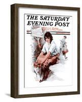 "End of the Season," Saturday Evening Post Cover, September 12, 1925-Paul Stahr-Framed Giclee Print