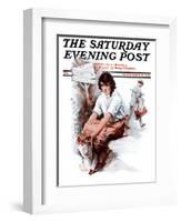 "End of the Season," Saturday Evening Post Cover, September 12, 1925-Paul Stahr-Framed Giclee Print