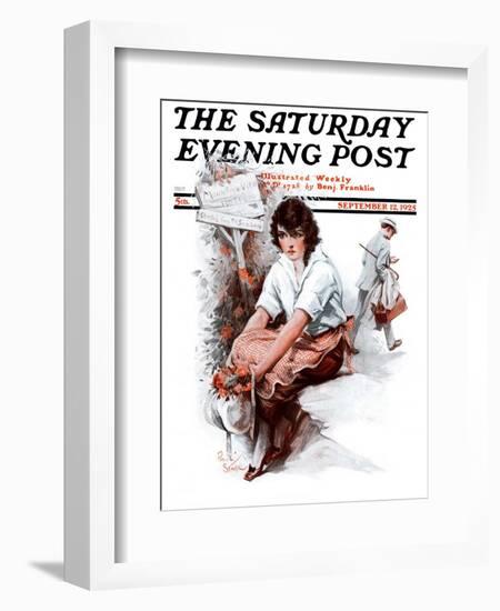 "End of the Season," Saturday Evening Post Cover, September 12, 1925-Paul Stahr-Framed Giclee Print