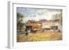 End of the Tram, Oak Park, Illinois-Childe Hassam-Framed Art Print