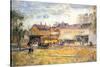 End of the Tram, Oak Park, Illinois-Childe Hassam-Stretched Canvas