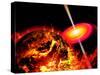 End of the World: the Earth Destroyed by a Black Hole-Stocktrek Images-Stretched Canvas