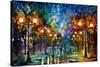 End Of Winter-Leonid Afremov-Stretched Canvas