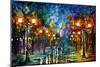 End Of Winter-Leonid Afremov-Mounted Premium Giclee Print