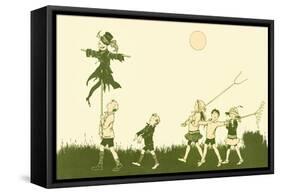 End Paper Design, Blackie's Children's Annual for 1922-null-Framed Stretched Canvas