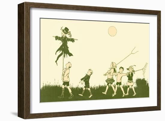 End Paper Design, Blackie's Children's Annual for 1922-null-Framed Art Print