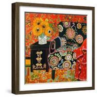 End Table With Couch-Linda Arthurs-Framed Giclee Print