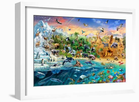 Endangered Species Variant 2-Adrian Chesterman-Framed Art Print