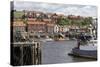 Endeavour Wharf with Lobster Pots and Boats in Upper Harbour-Eleanor Scriven-Stretched Canvas