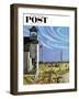 "Endl of Recess" Saturday Evening Post Cover, October 17, 1953-John Falter-Framed Giclee Print