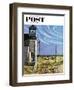 "Endl of Recess" Saturday Evening Post Cover, October 17, 1953-John Falter-Framed Giclee Print