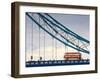 Endland, London, London Red Double Decker Bus on Tower Bridge-Jane Sweeney-Framed Photographic Print