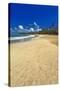 Endless Caribbean Beach-George Oze-Stretched Canvas