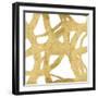 Endless Circles Front Gold II-Wild Apple Portfolio-Framed Art Print