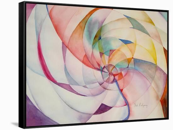 Endless Circles-Neela Pushparaj-Framed Stretched Canvas