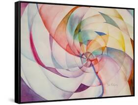 Endless Circles-Neela Pushparaj-Framed Stretched Canvas