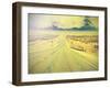 Endless Country Highway, Vintage Retro Effect.-Maciej Bledowski-Framed Photographic Print